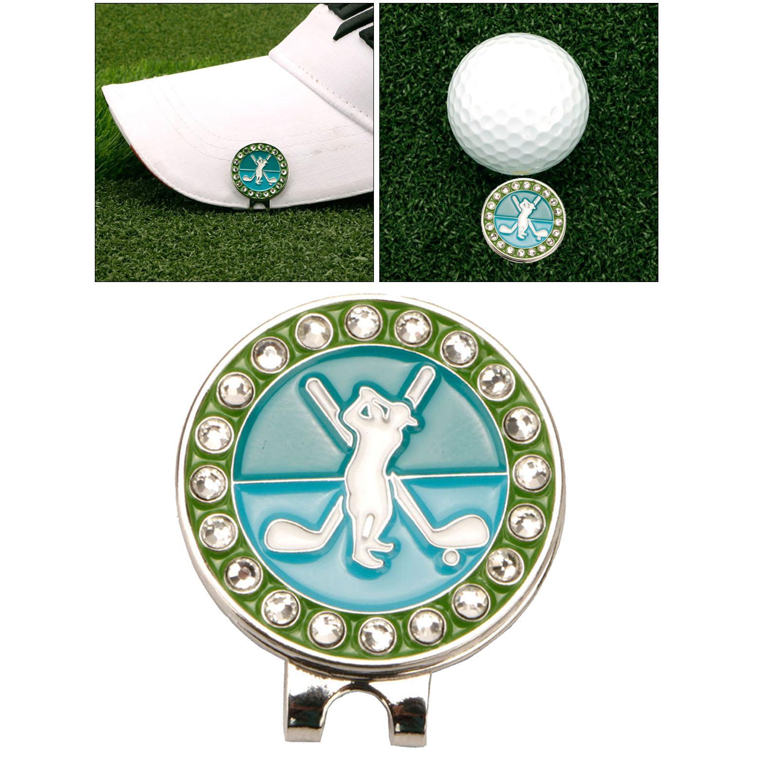 2x  Golf Ball Marker Hat Clip Golf Putting ball of training   Accessories Hat Clips Removable  Golf