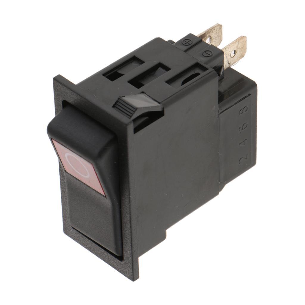 3X  2-Pin  rocker Switch Water Fused Capped ABS Toggle Switch