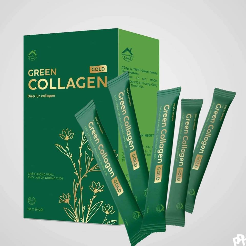 Diệp Lục Collagen Gold – Da Đẹp,Căng Bóng,Chống Lão Hóa,Tăng Cường Sức Khỏe