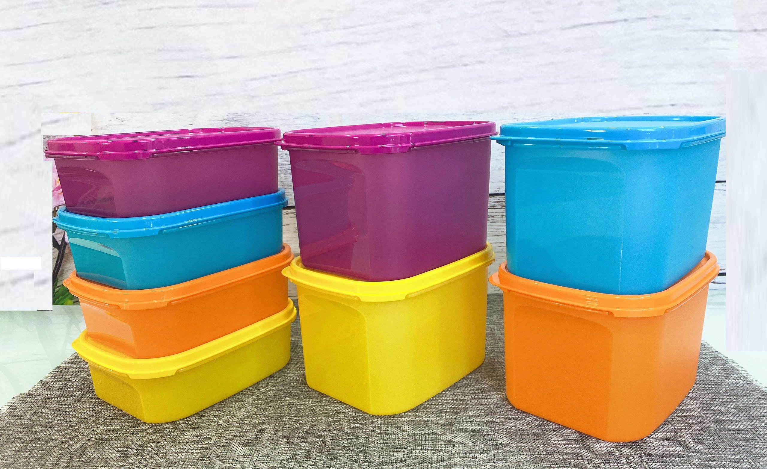 Bộ Nồi Chảo Tupperware Tặng Bộ hộp colordul - Mói 2021