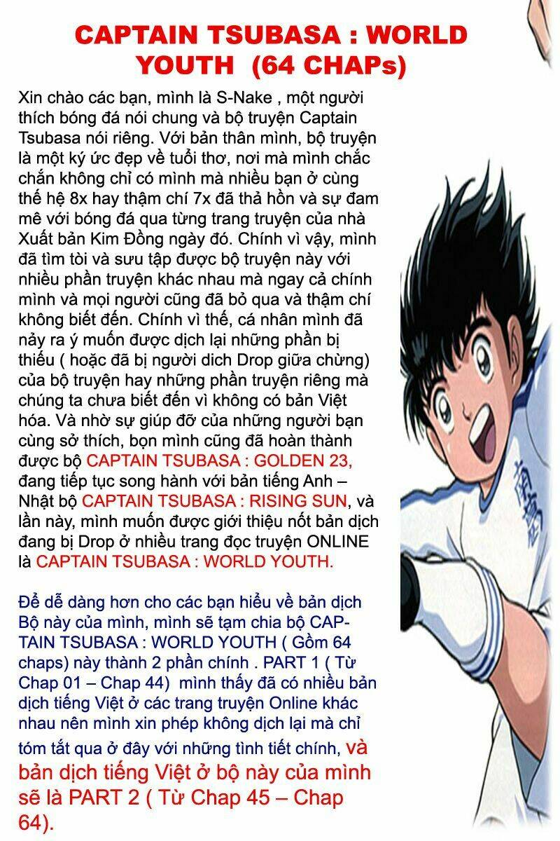 captain tsubasa : world youth (part 2) chapter 1 2