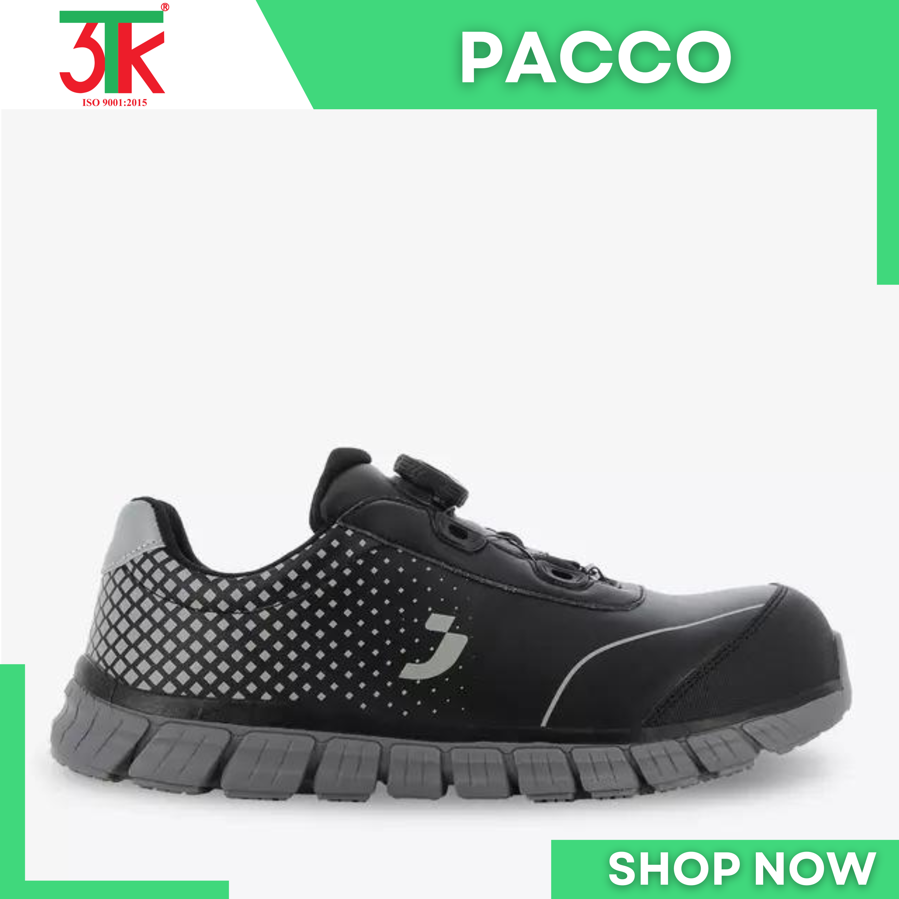 Giày bảo hộ lao động Safety Jogger Pacco S3 TLS  Dáng thể thao , Siêu nhẹ , Chống đâm xuyên , Chống trơn trượt , Chống tĩnh điện , Chống dầu 