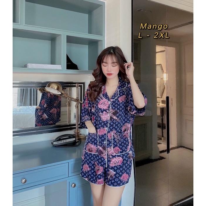 Bộ pyjama lụa Mango cánh dơi
