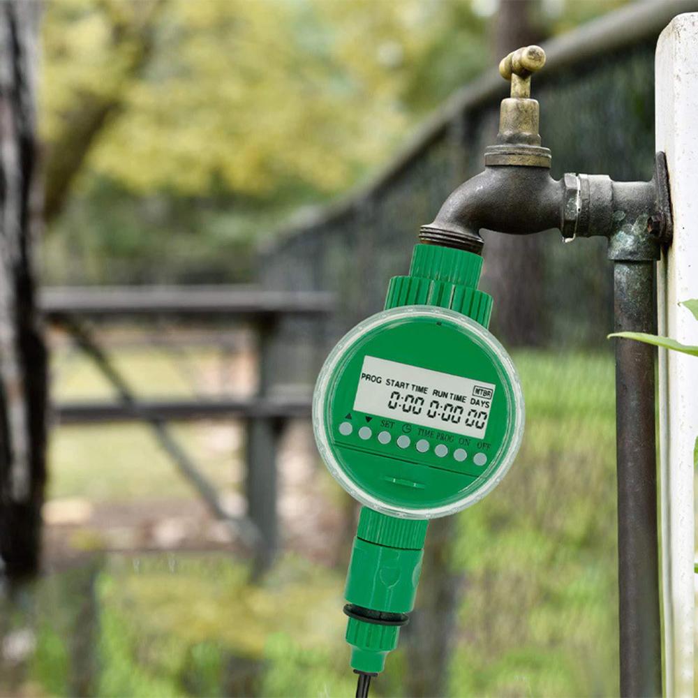 Intelligent Water Irrigation Controller LED Digital Display Garden Irrigation Timer up to 16 Programs Battery
