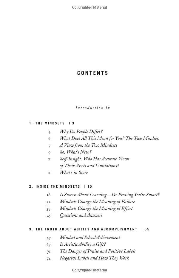 Mindset : The New Psychology of Success