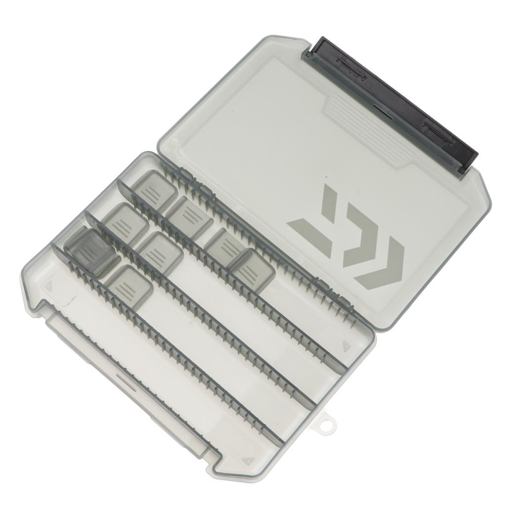 Plastic Fishing Lures Baits Tackle Storage Container Organizer Box S Gray