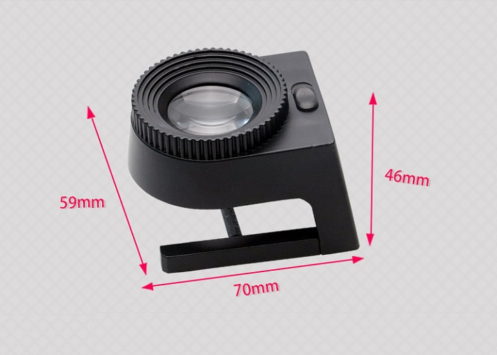 Kính lúp 15X cầm tay mini sửa chữa cao cấp -