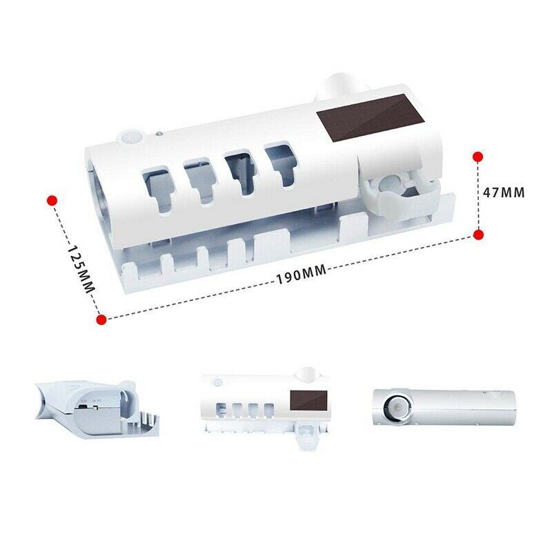 Giá Treo Khử Trùng Bàn Chải Đánh Răng Bằng Tia UV, Nhả Kem Đánh Răng Tự Động, Cảm Biến Tự Động Thông Minh - Hàng Chính Hãng