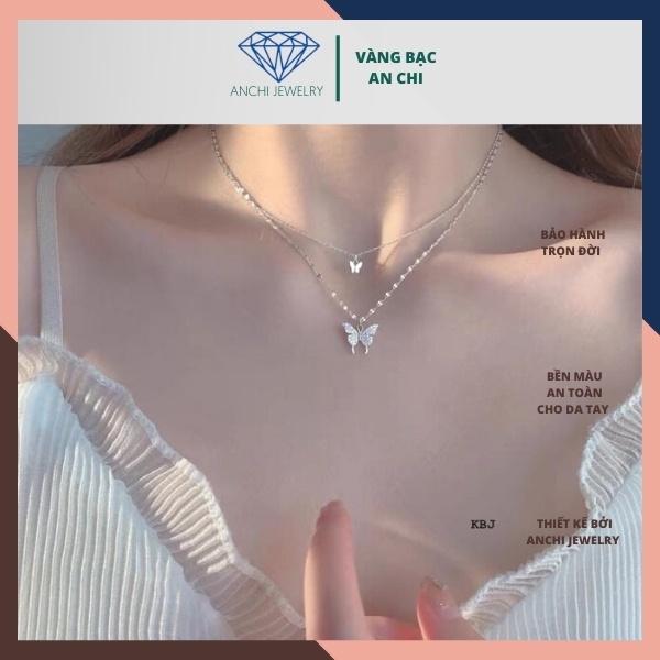 Dây chuyền đôi uyên ương hồ điệp, Quà tặng bạn gái,An chi jewelry