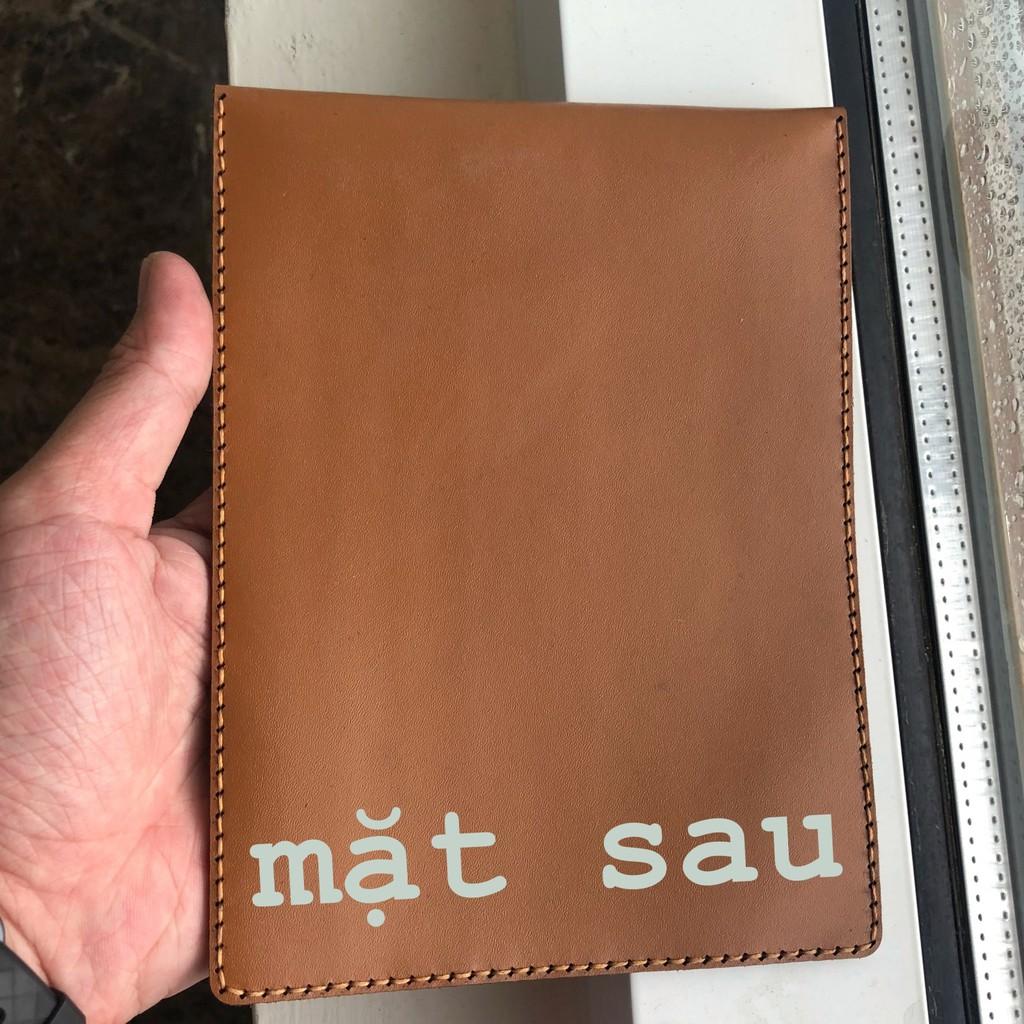 Ví đựng sổ hộ khẩu, giấy tờ xe da bò thật handmade
