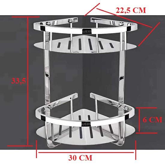 Kệ góc nhà tắm INOX 304 cao cấp