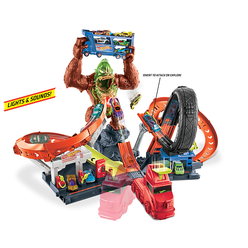 Bộ Đồ Chơi Hot Wheels Thành Phố Khỉ Đột Gorllia GTT94