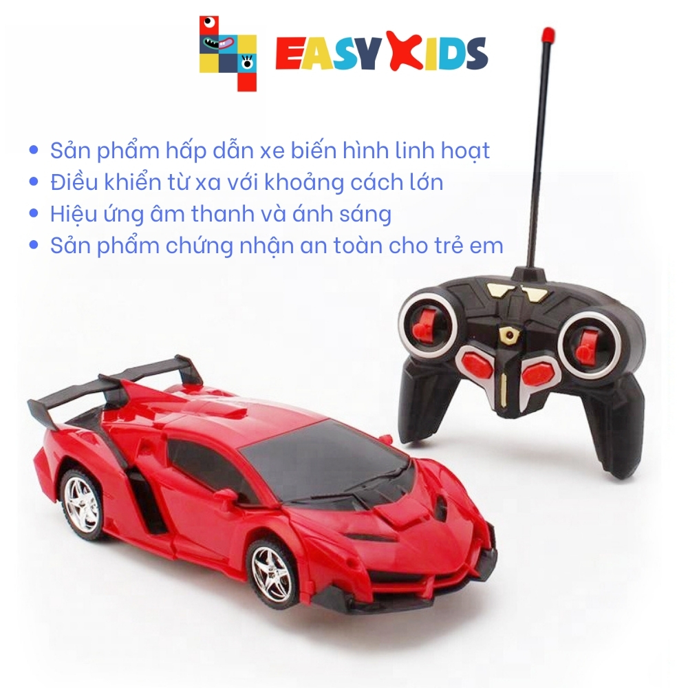Đồ Chơi Ô Tô Điều Khiển Từ Xa, Ô Tô Biến Hình Robot Transformer
