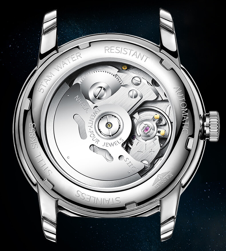 Đồng hồ nam chính hãng KASSAW K853-3 chống nước,chống xước,kính sapphire ,hàng mới 100% ,Đồng hồ cơ