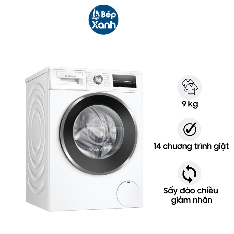 Máy Giặt Kết Hợp Sấy Bosch HMH.WNA14400SG - Series 4 - Hàng Chính Hãng - Chỉ Giao HCM