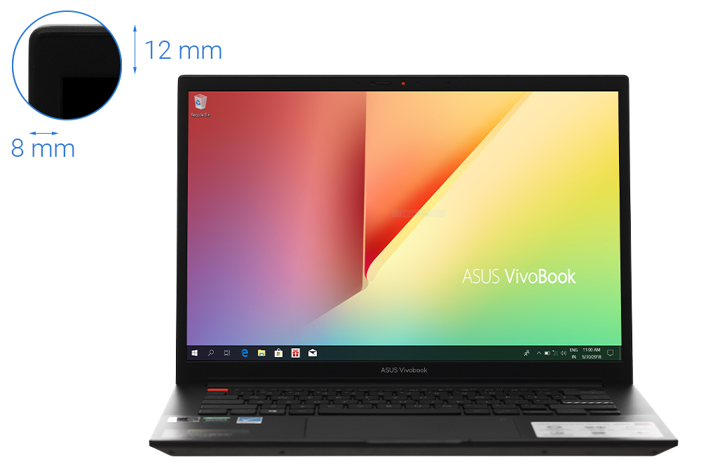 Laptop Asus M7400QC R5 5600H/16GB/512GB/4GB RTX3050/14&quot;Q/90Hz/Win11/(KM013W)/Đen - Hàng chính hãng