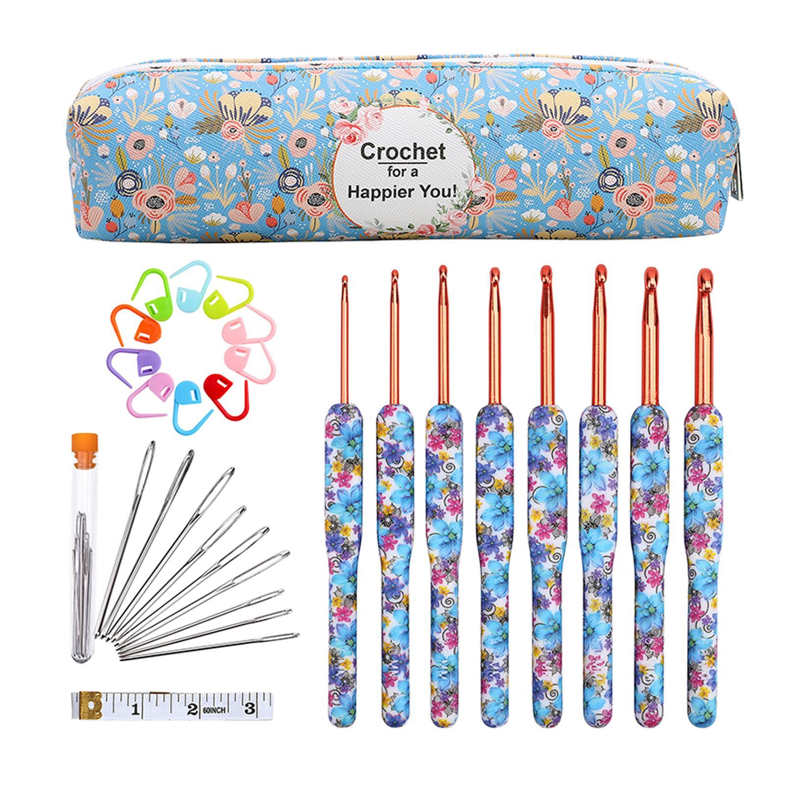 Aluminum Crochet Hooks  Knit Set Ergonomic Weave