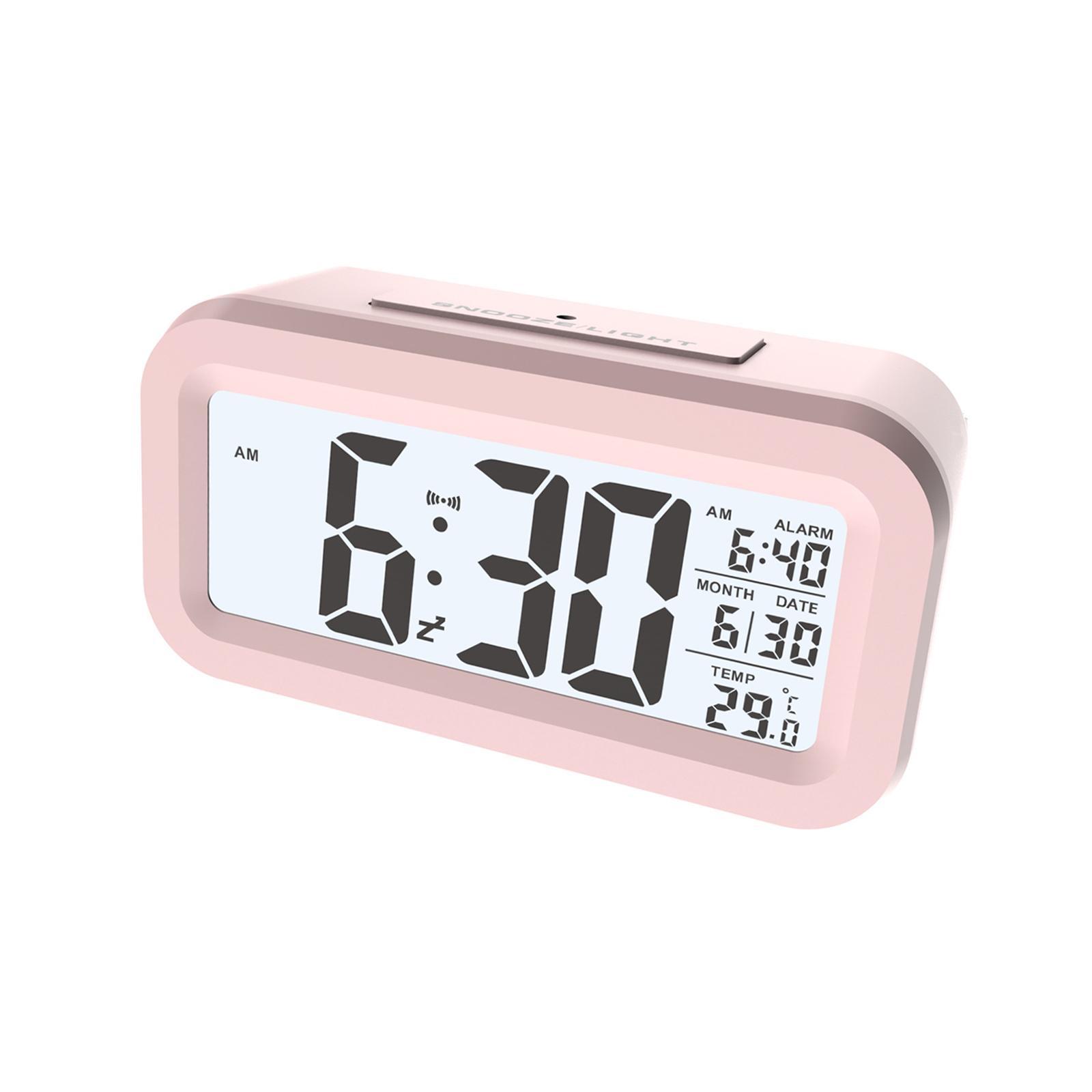 Digital Alarm Clock with Indoor Temperature Date for Office Desktoop Bedroom