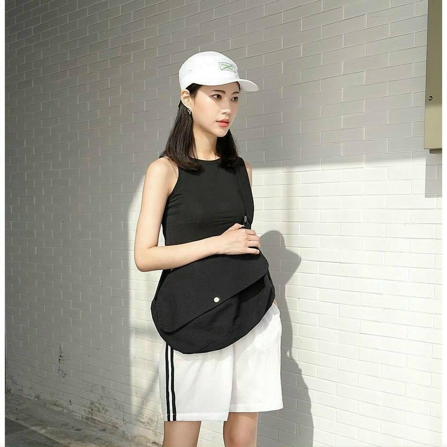 TÚI TOTE ĐEO CHÉO UNISEX NAM NỮ VẢI CANVAS - PHONG CÁCH ULZZANG