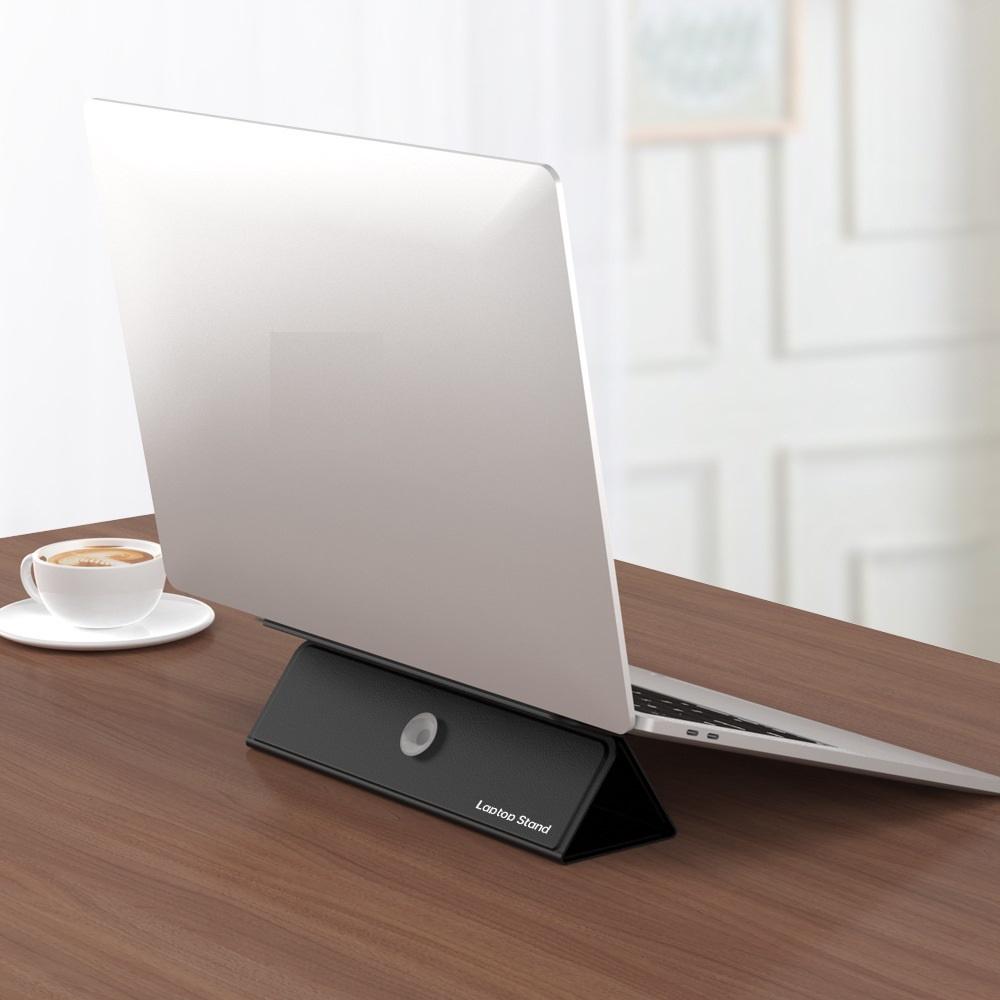 Giá đỡ Laptop Stand cho Máy tính bảng iPad, Laptop, Điện thoại cao cấp mã PD68. Da PU dán đáy máy tiện lợi mang theo