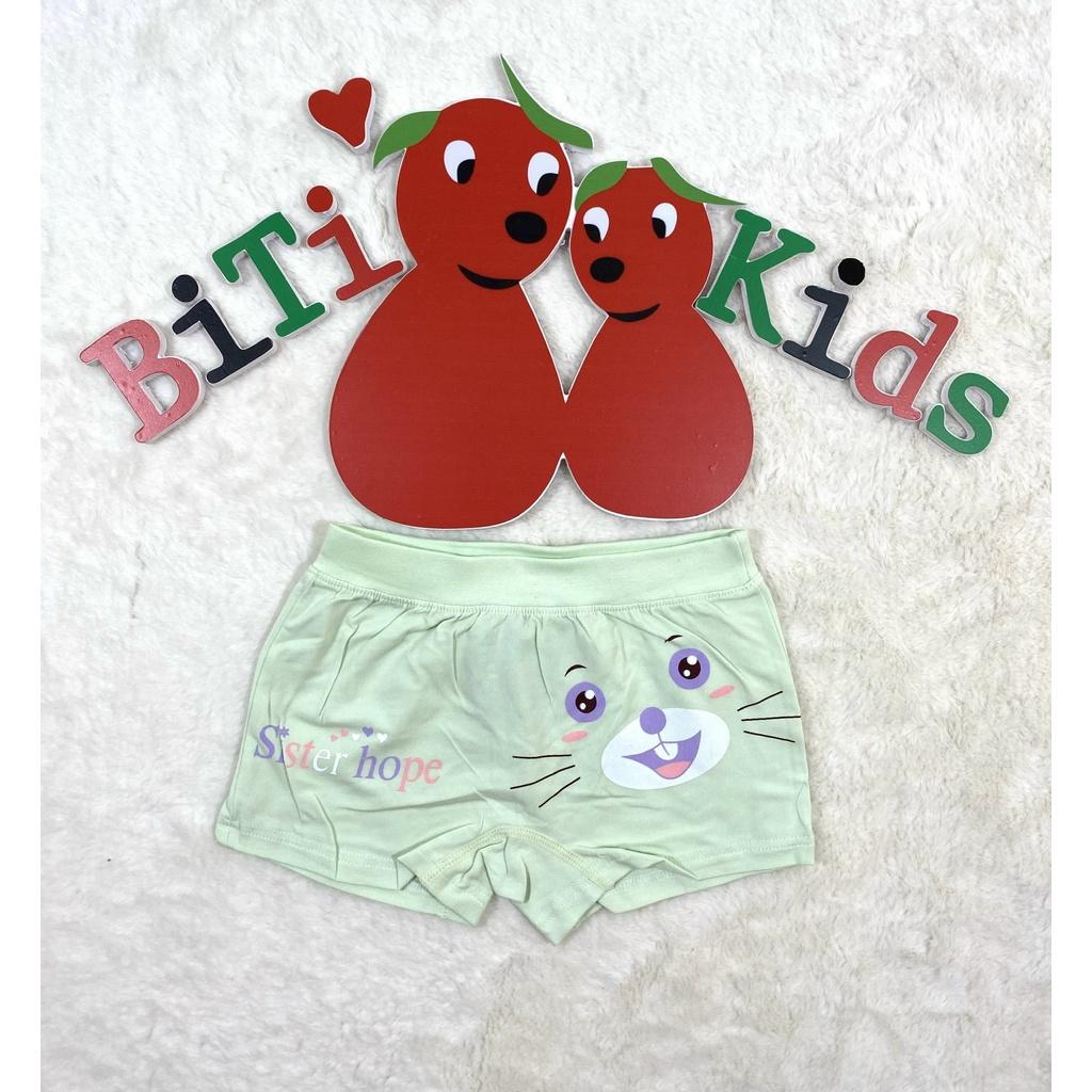 Quần đùi chip cho bé gái vải cotton MINAKIDS ( chọn màu ngẫu nhiên) co giãn 4 chiều thoáng mát size từ 13kg-22kg