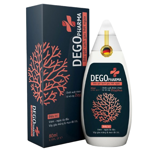 Combo 2 Chai Dego Pharma - Dầu gội sạch vảy gàu mảng trắng, hết ngứa da đầu (80ml) 