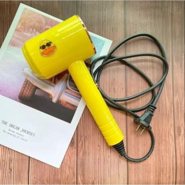 Máy sấy tóc nội địa cao cấp hình vịt vàng siêu cưng công suất 1000W, 2 chiều nóng lạnh 3 tốc độ gió - kagu