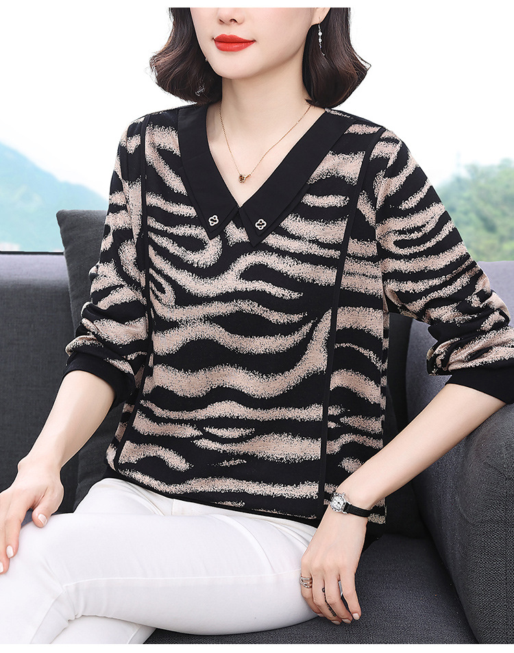 Áo Sơ Mi Kẻ Sọc Màu Tương Phản Cho Nữ Xuân Thu SM107 - Hàng Quảng Châu Cao Cấp