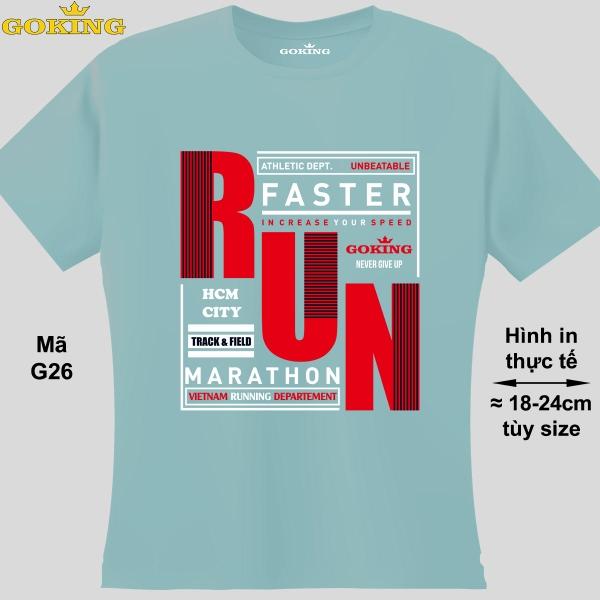 RUN, mã G26. Hãy tỏa sáng như kim cương, qua chiếc áo thun Goking siêu hot cho nam nữ trẻ em, áo phông cặp đôi, gia đình, đội nhóm