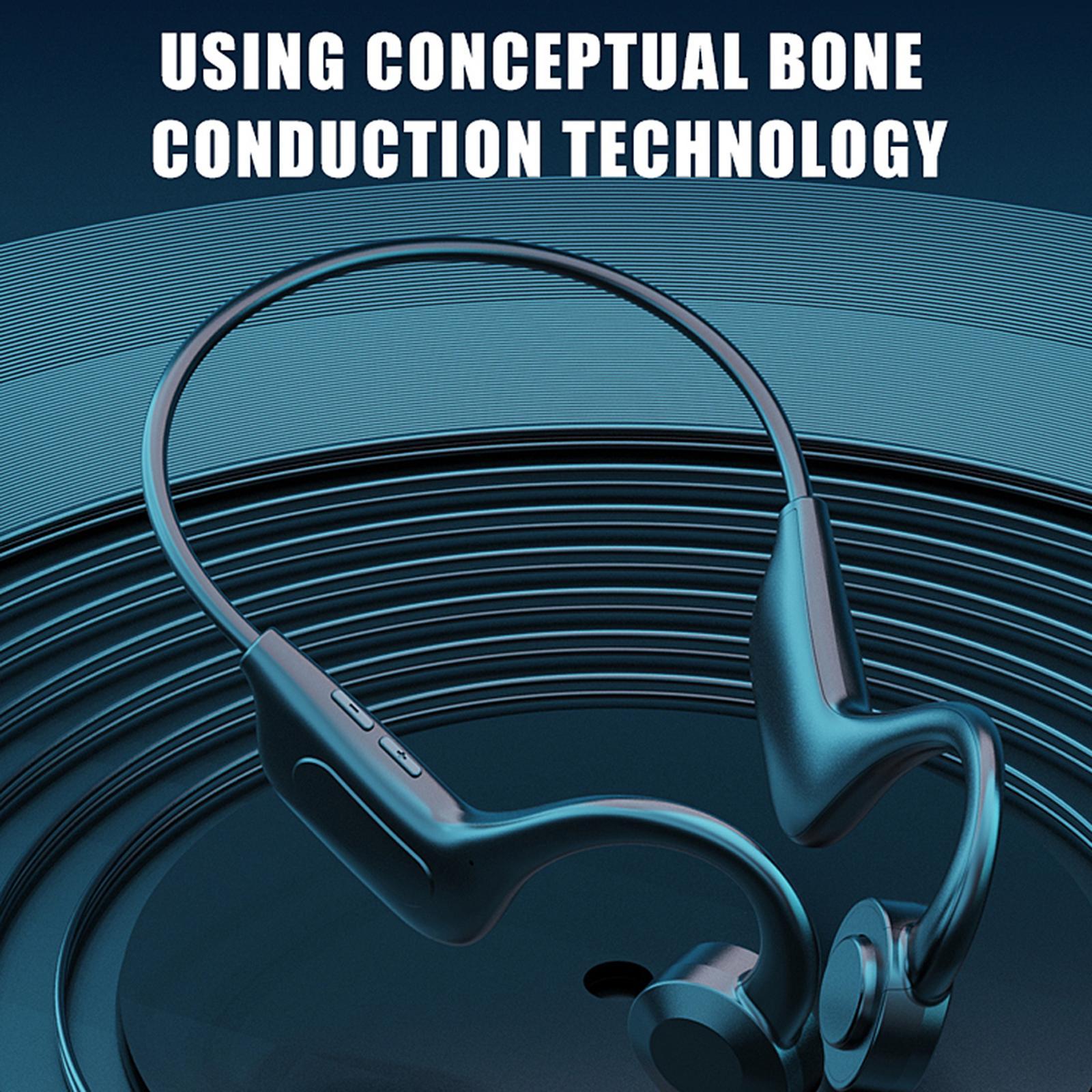 Bone Conduction Headphones Bluetooth 5.1 Waterproof for Running Sports