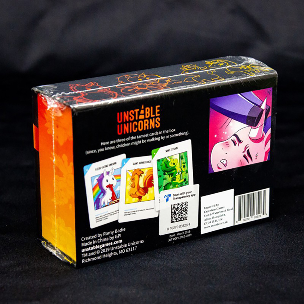 Bộ Thẻ Trò Chơi Board Game Unstable Unicorns (NSFW) Vui Nhộn Cho Hội Nhóm Tiếng Anh