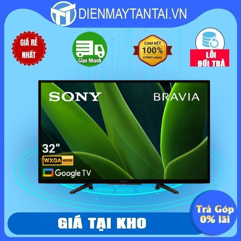 Google Tivi Sony 2K 32 inch KD-32W830K - Hàng chính hãng