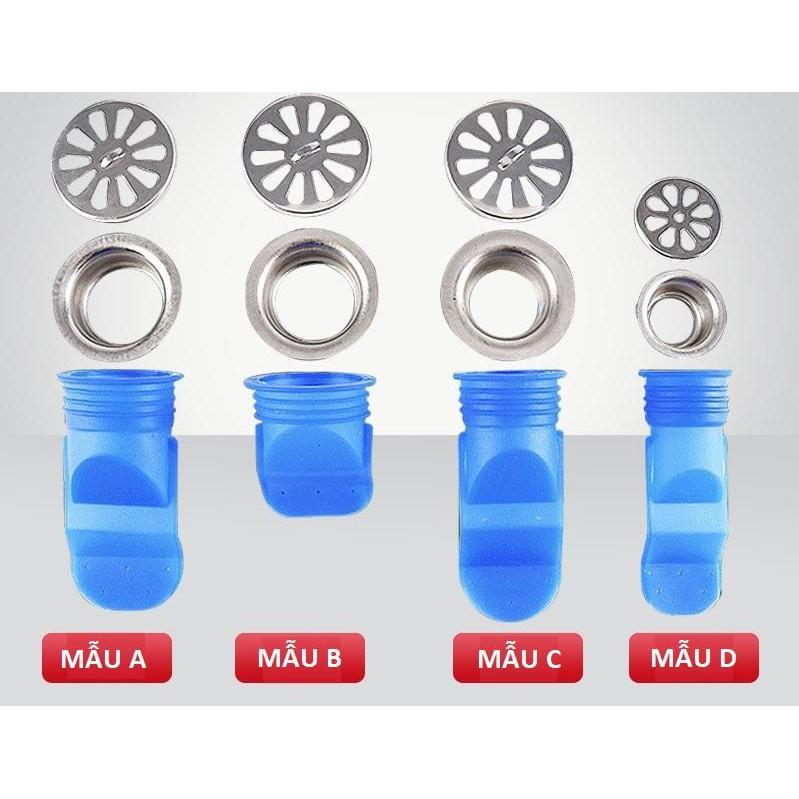 BỘ FULL PHỤ KIỆN Bịt nắp bồn rửa, cống thoát nước ngăn mùi hôi, côn trùng 88146 SHOP 88