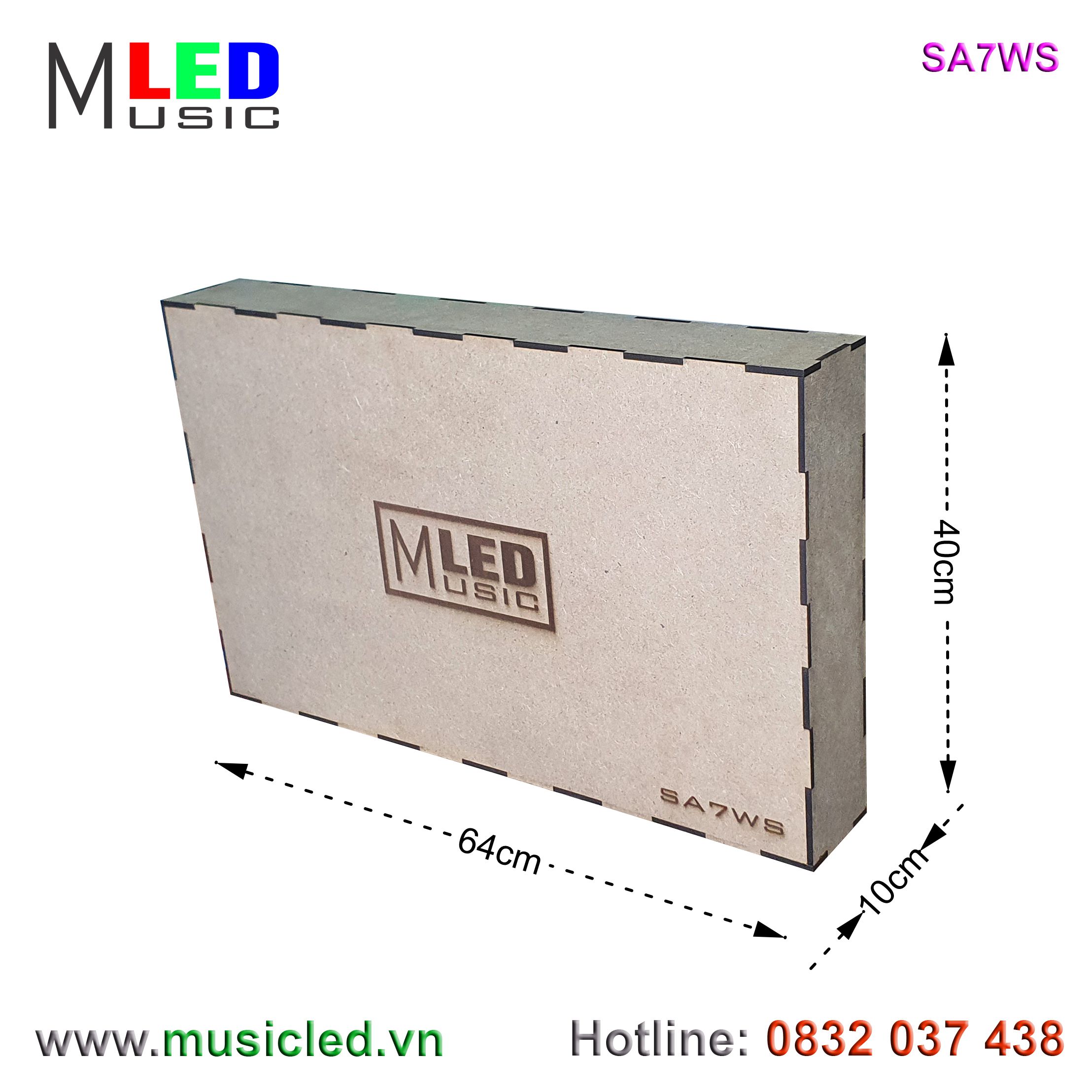 Dàn đèn Music LED nháy theo tần số nhạc 7 cột treo tường