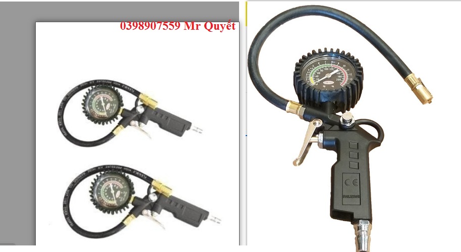 Dụng cụ bơm lốp ô tô hiển thị kim LC1202