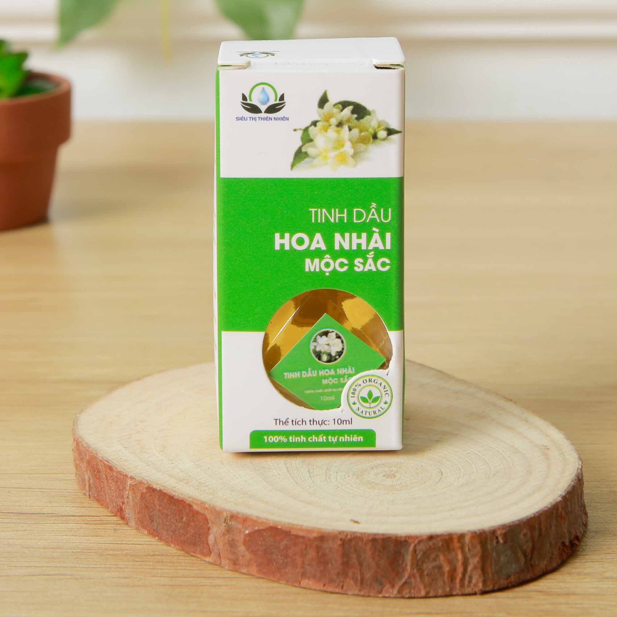 Tinh Dầu Hoa Nhài Mộc Sắc 10ml (Lọ hoặc dây treo)