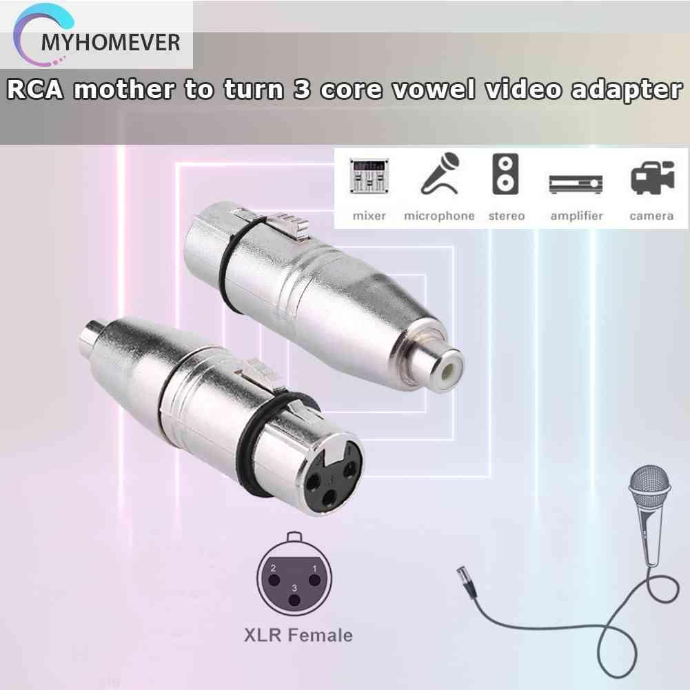 Cáp Chuyển Đổi Âm Thanh 3-Pin XLR Female Sang RCA Female