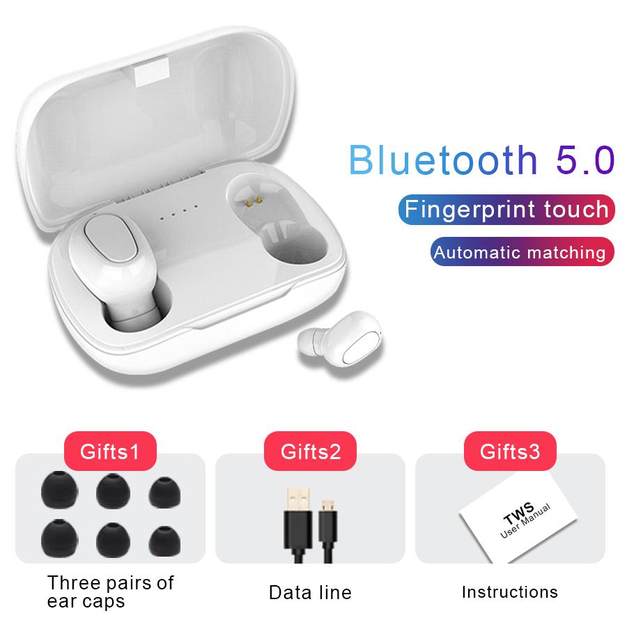 Tai Nghe Bluetooth L21 HIFI Âm Thanh Tai Nghe Không Dây Tai Nghe Tai Nghe Stereo Tai Nghe Chơi Game Cho Iphone Samsung