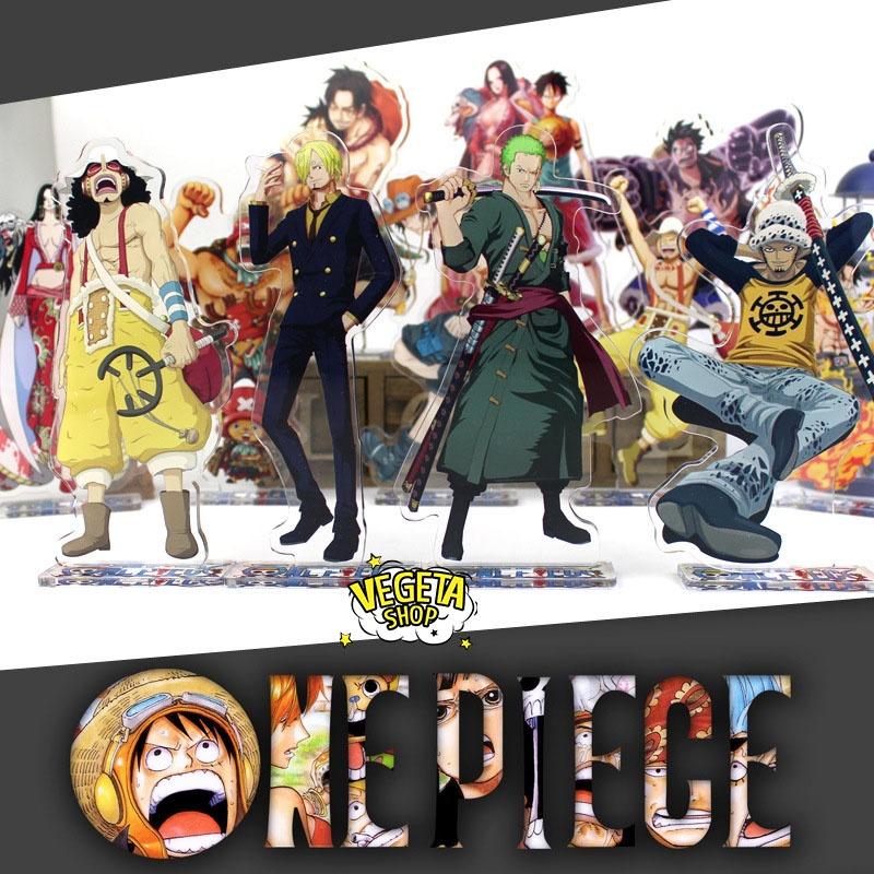 Mô Hình Tượng Standee Acrylic Mica 2 mặt - One Piece - Luffy Zoro Nami Sanji Usopp Chopper Robin Franky Brook Shanks