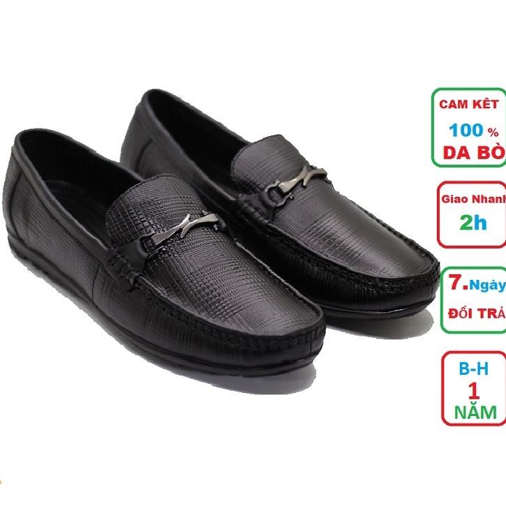 Giày lười nam da bò cao cấp, giày chất lượng, đẹp BH 12 tháng