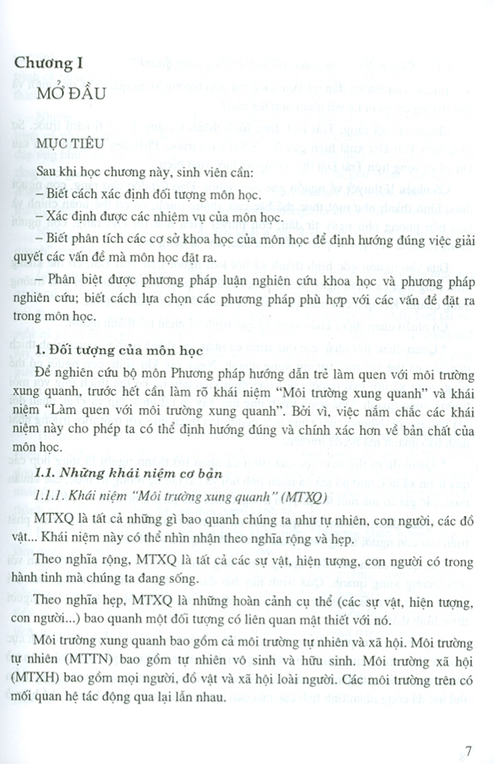 Giáo Trình Lí Luận Và Phương Pháp Hướng Dẫn Trẻ Làm Quen Với Môi Trường Xung Quanh