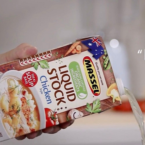 Nước Dùng Gia Vị Gà Massel Organic Stock Chicken Style - Nước Dashi Rau Củ Từ Nguyên Liệu Hữu Cơ, Không Bột Ngọt - Hộp 1 lít - Thích hợp ăn chay, ăn mặn, bé ăn dặm