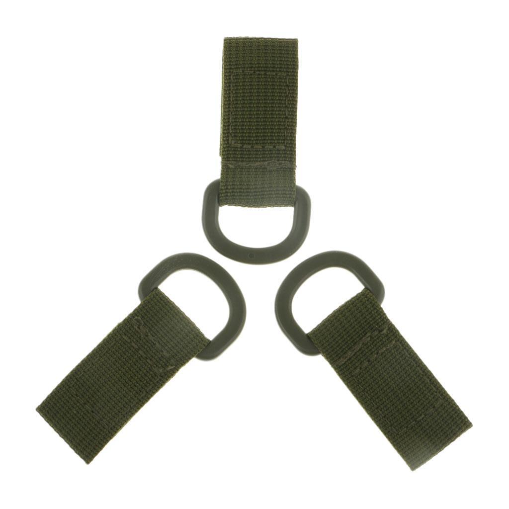6pcs Nylon Molle Webbing Hanger Hook, Carabiner Water Bottle Buckle Holder for Outdoor Hiking Camping Traveling