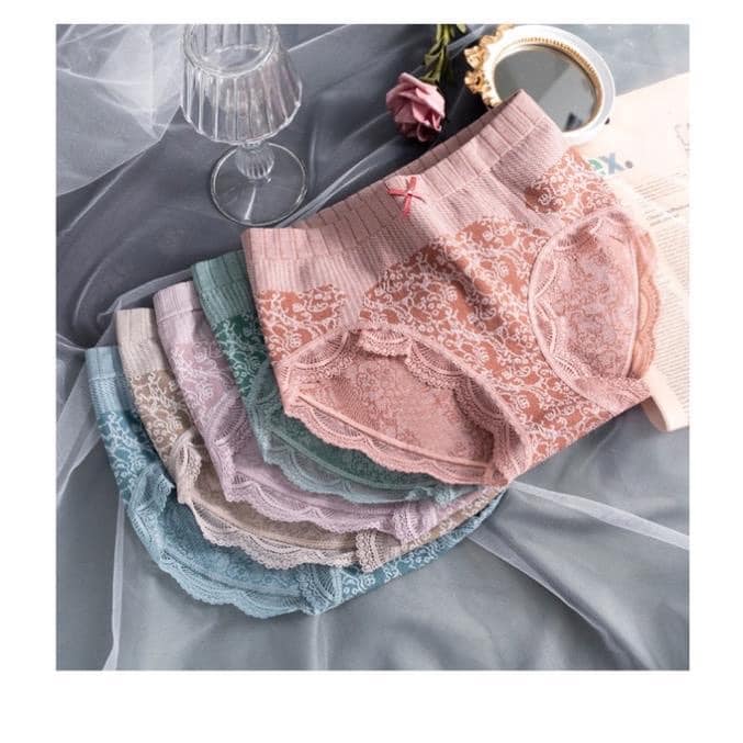 LỐ 10 QUẦN LÓT KHÁNG KHUẨN CẠP CAO PHỐI REN SEXY MẦU MỚI 285