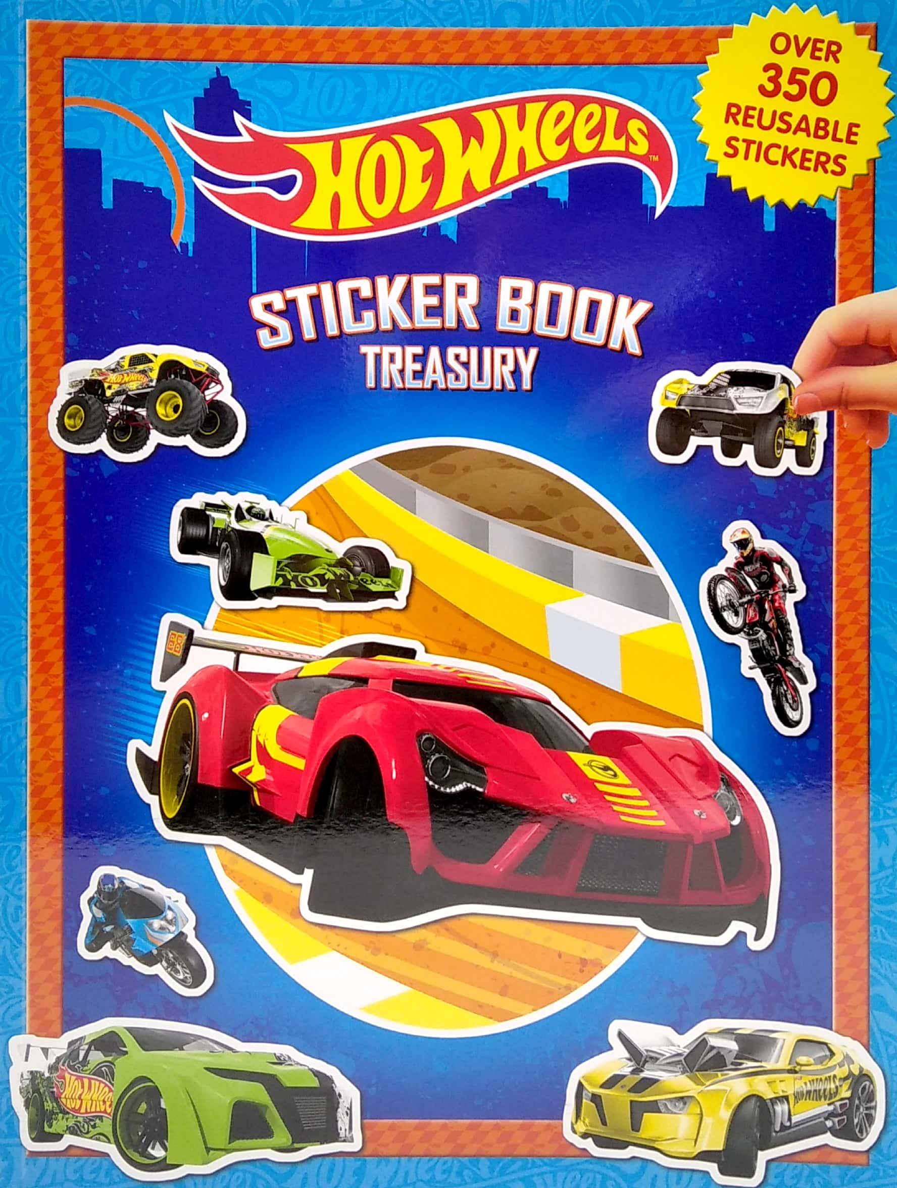 Mattel Hot Wheels Sticker Book Treasury