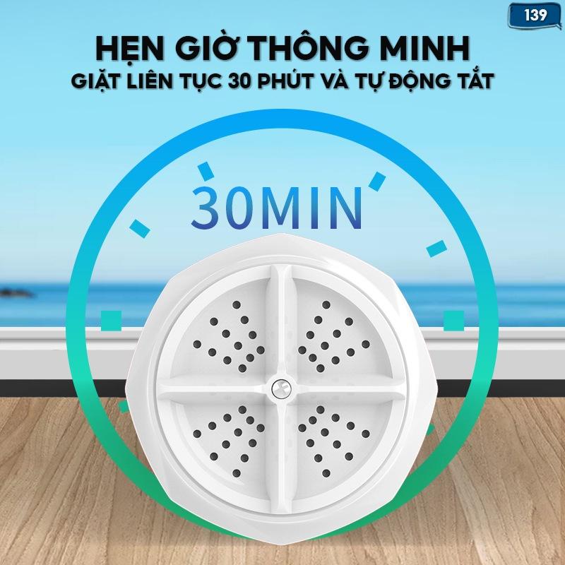 Máy Giặt Quần Áo Mini Tạo Lốc Xoáy Sạch Vết Bẩn Tiết Kiệm Điện Giá Rẻ 139