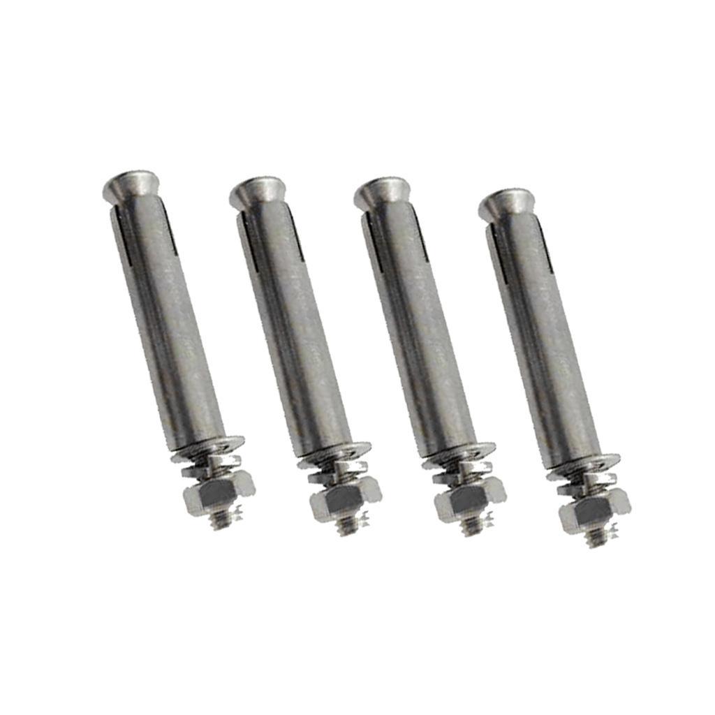 4Pcs Stainless Steel M6 Hex Nut Sleeve Anchor Expansion Bolt Screw Setscrew