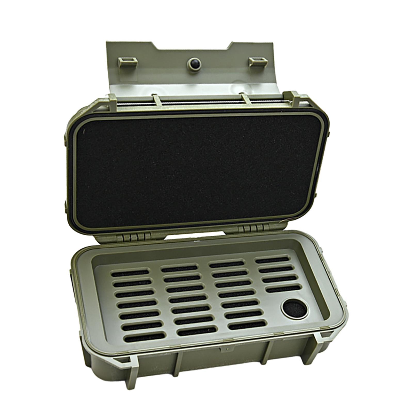 Double Layer Waterproof Hard Tool Case Multifunctional Shockproof Impact Resistant Shockproof Carrying Case for Backpacking