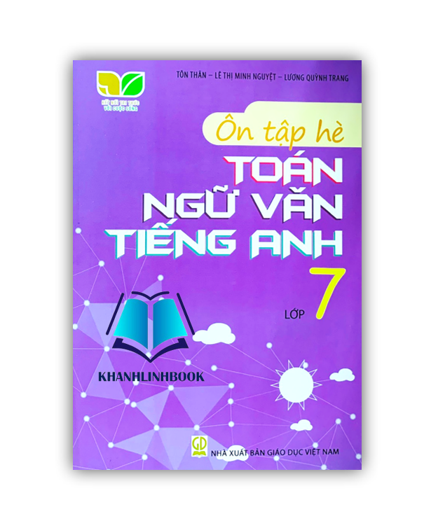 Sách - Ôn tập hè Toán - Ngữ Văn - Tiếng Anh lớp 7