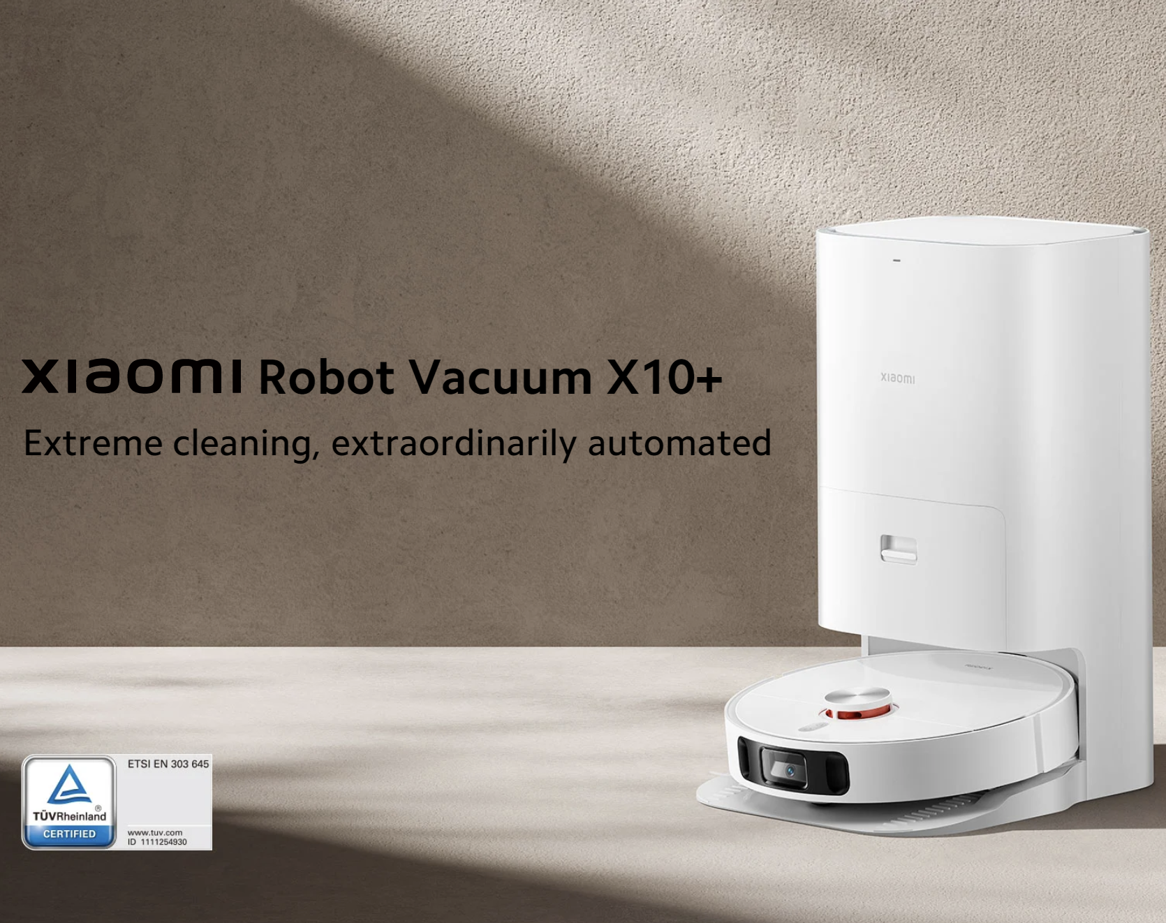 Robot Hút Bụi Lau Nhà Xiaomi X10+ Tự Gom Đổ Rác Tự Động 4000 Pa, Kết Nối App Mihome - Bản Quốc Tế